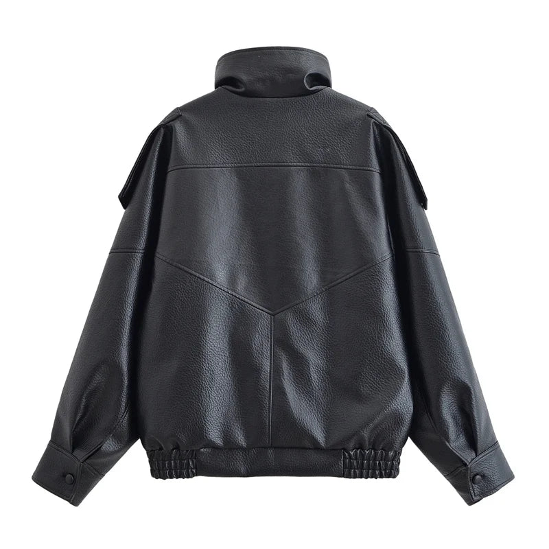 Faux Leather Jacket