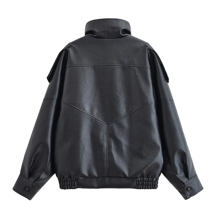 Faux Leather Jacket