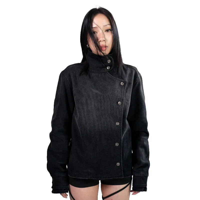Y2k Fencing Jacket Vintage Wash