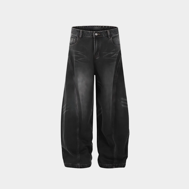 'Rogue' Washed Wide Jeans