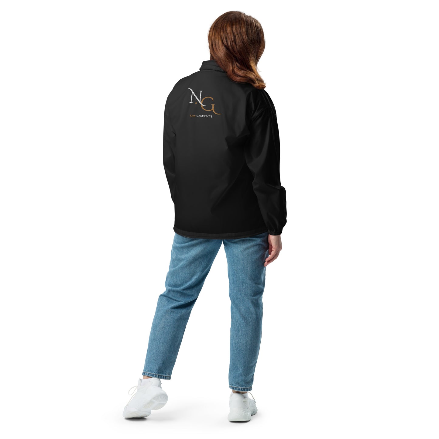 Embroidered Cross + NG Unisex Windbreaker Jacket