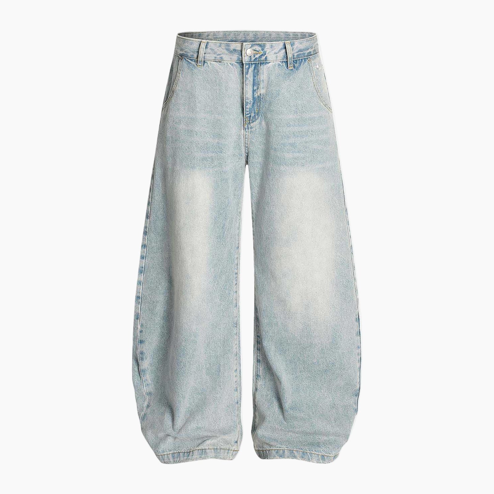 Denim Washed Barrel Jeans