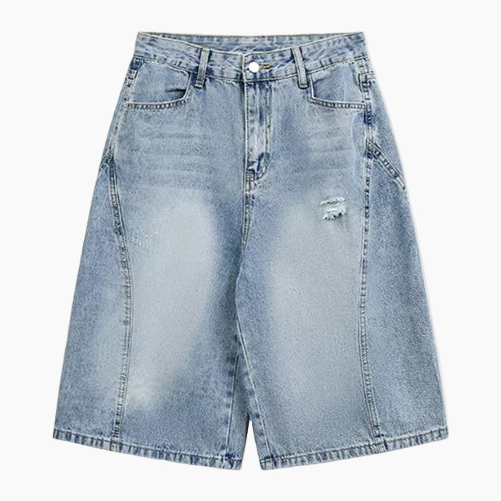 NEWGRMNTS Barrel Fit Basic Jorts