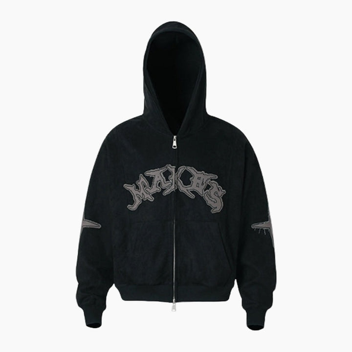 Zip Hoodie Y2K - Dark Green