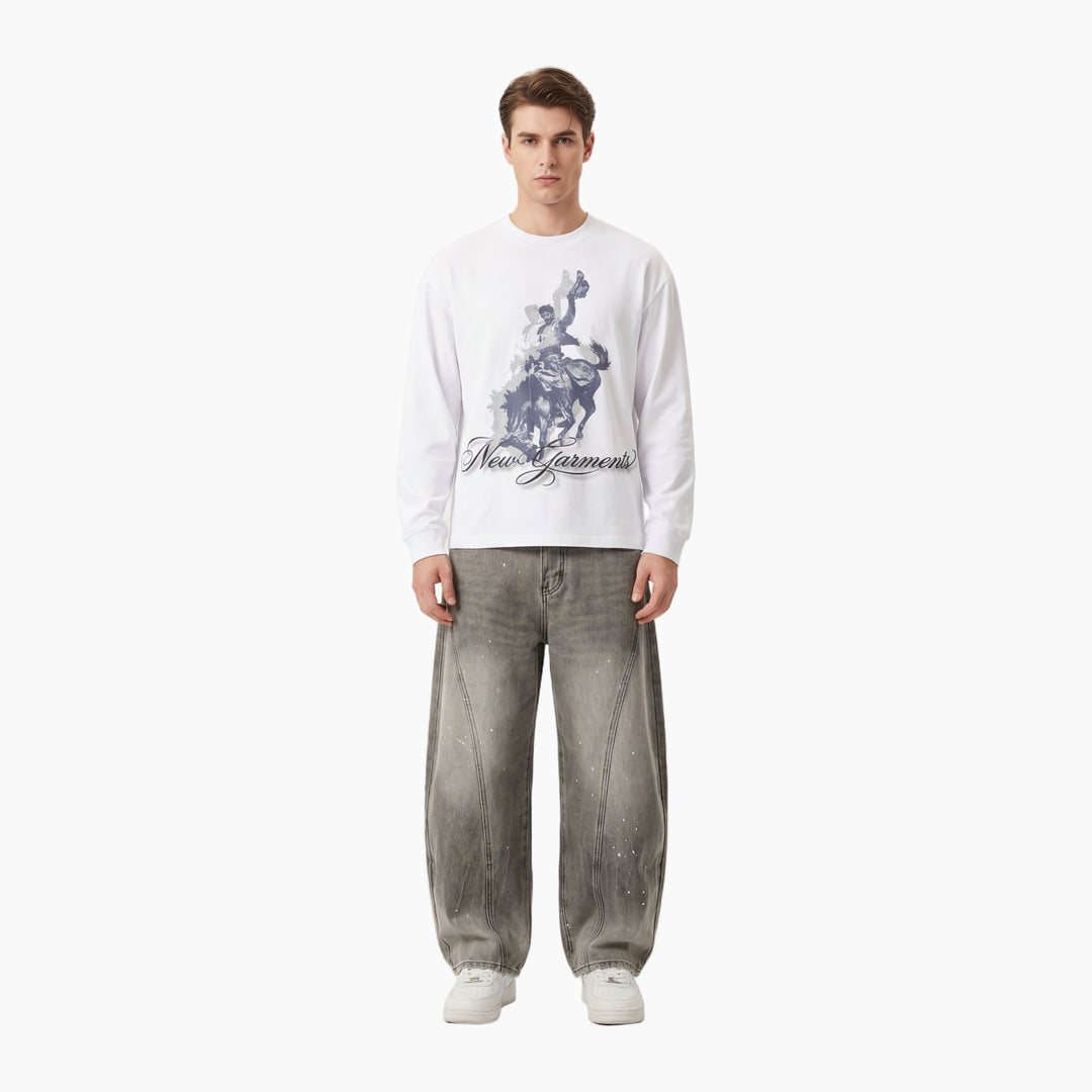 Equestrian Longsleeve | Pearl White