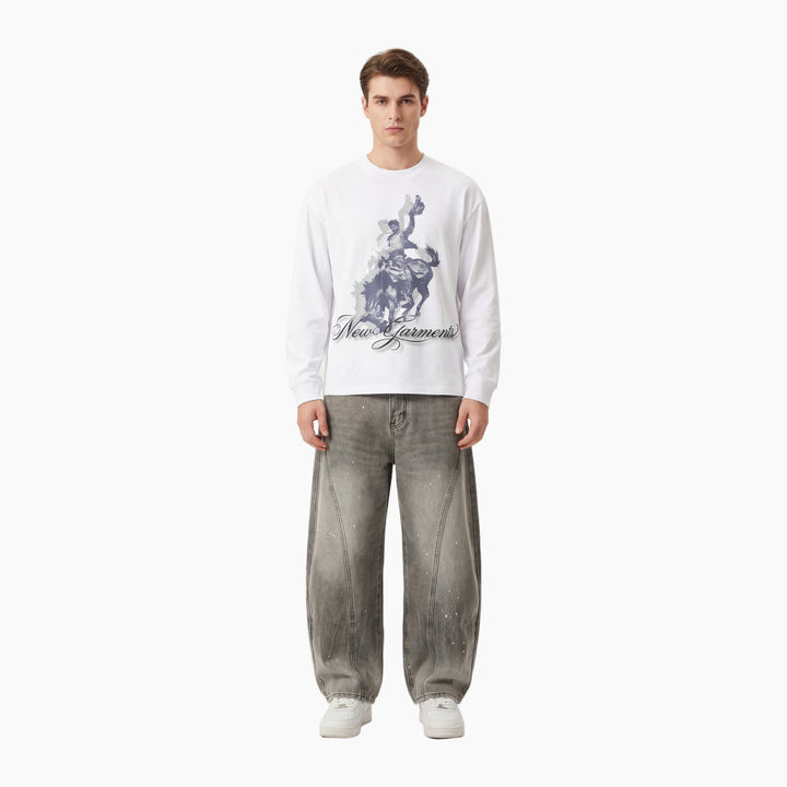 Equestrian Longsleeve | Pearl White