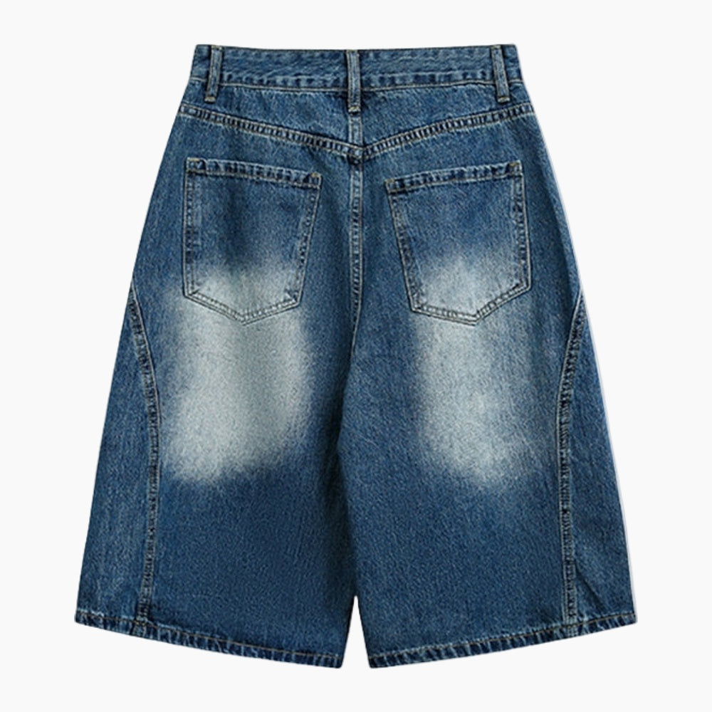 NEWGRMNTS Barrel Fit Basic Jorts
