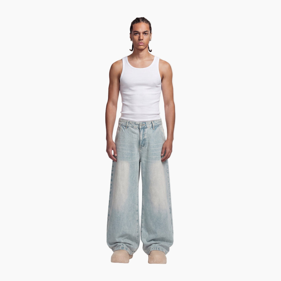 Denim Washed Barrel Jeans