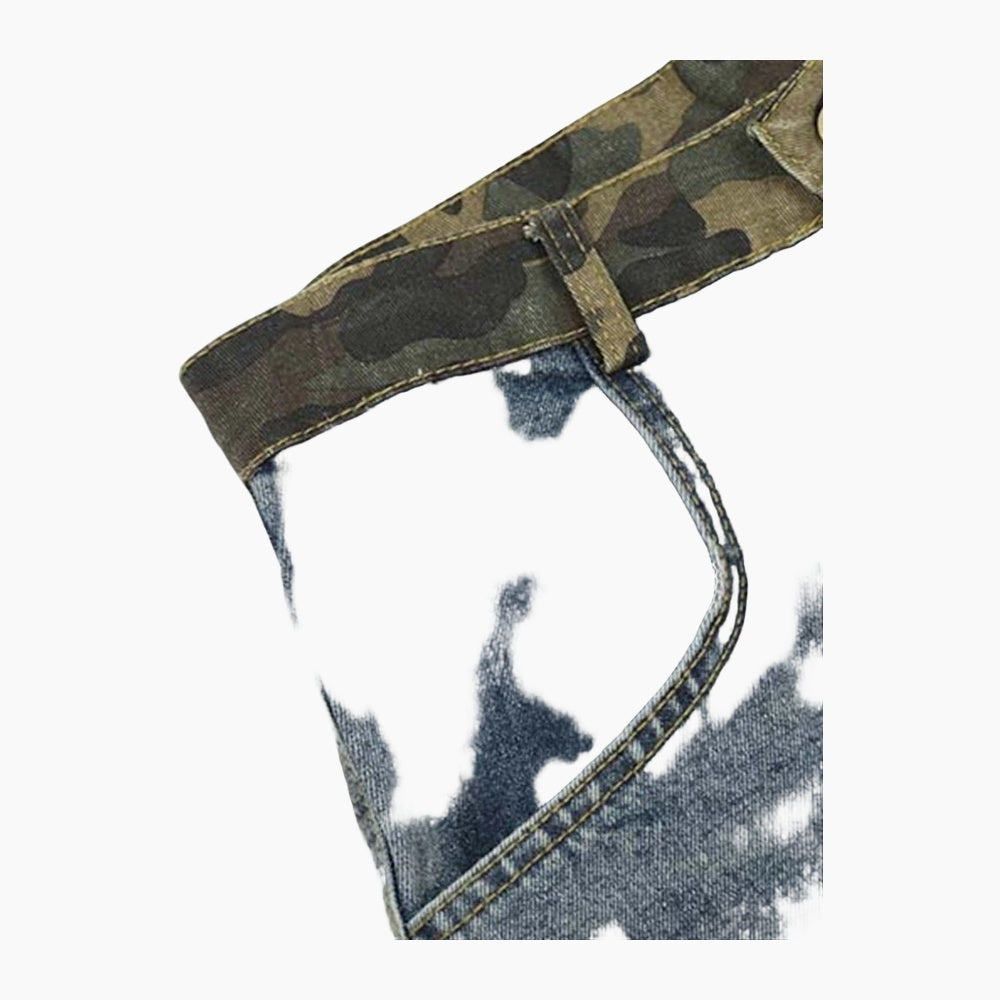 NEWGRMNTS Camo Patchwork Jorts