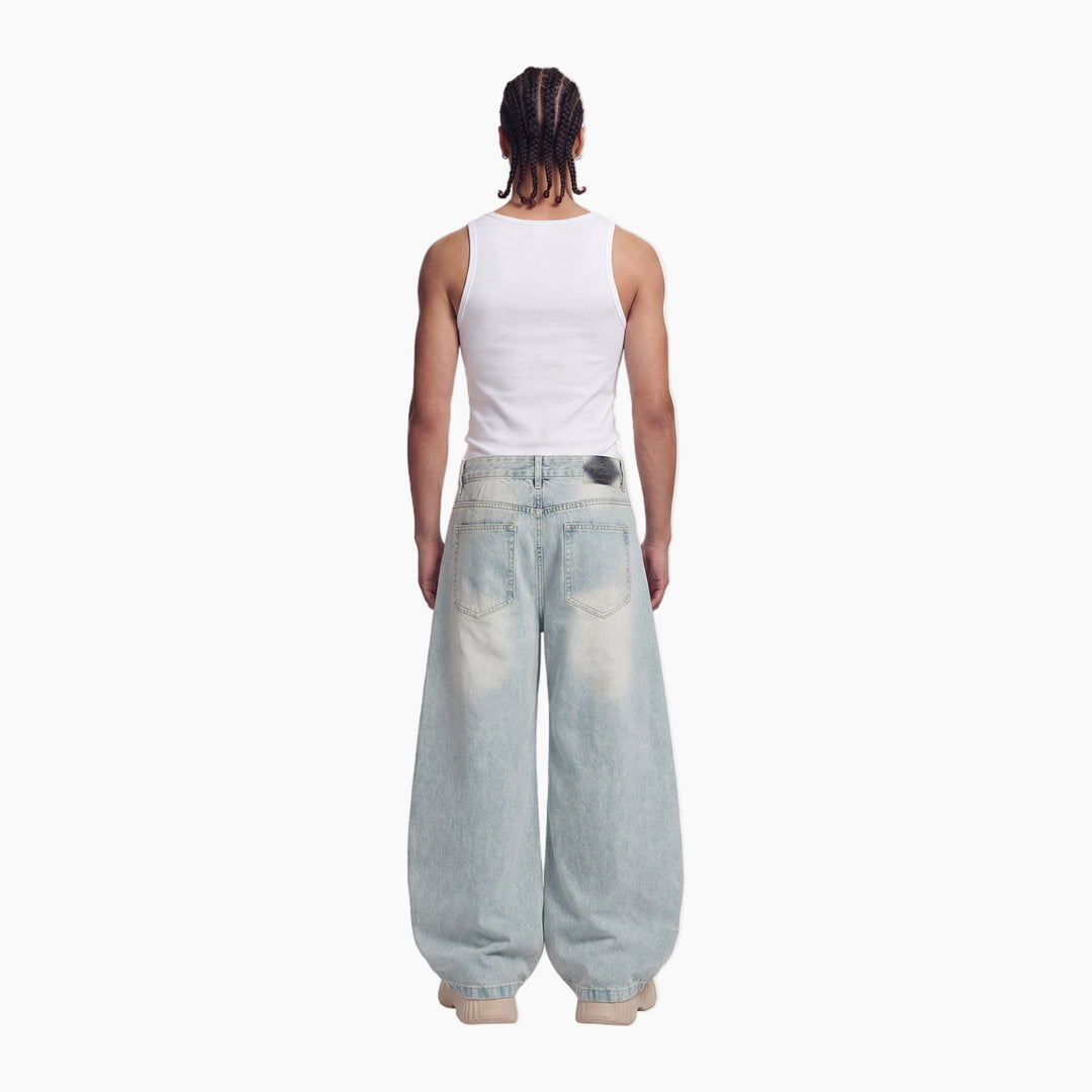 Denim Washed Barrel Jeans