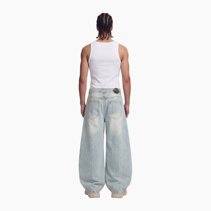 Denim Washed Barrel Jeans