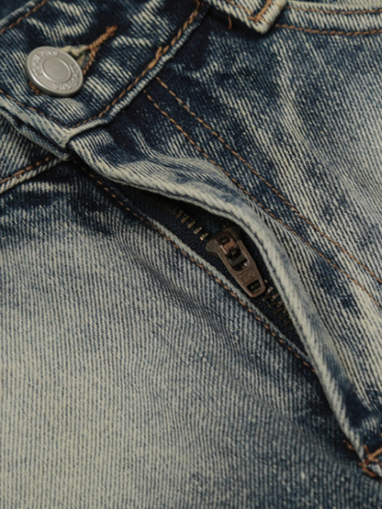 NEWGRMNTS Distressed Denim Jorts