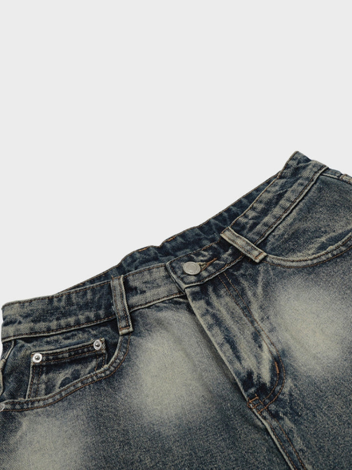NEWGRMNTS Distressed Denim Jorts