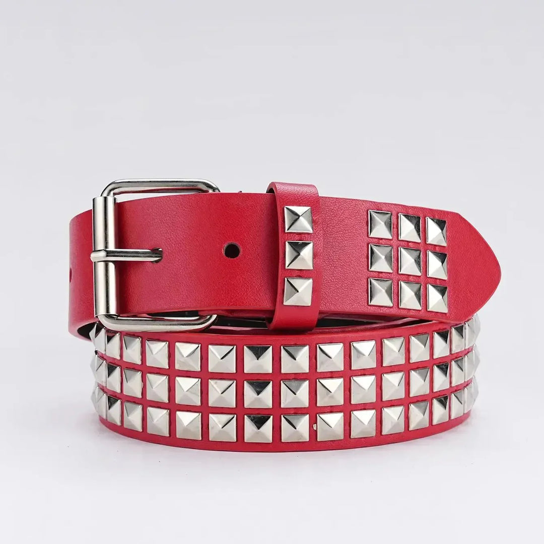 Pyramid-studded belt