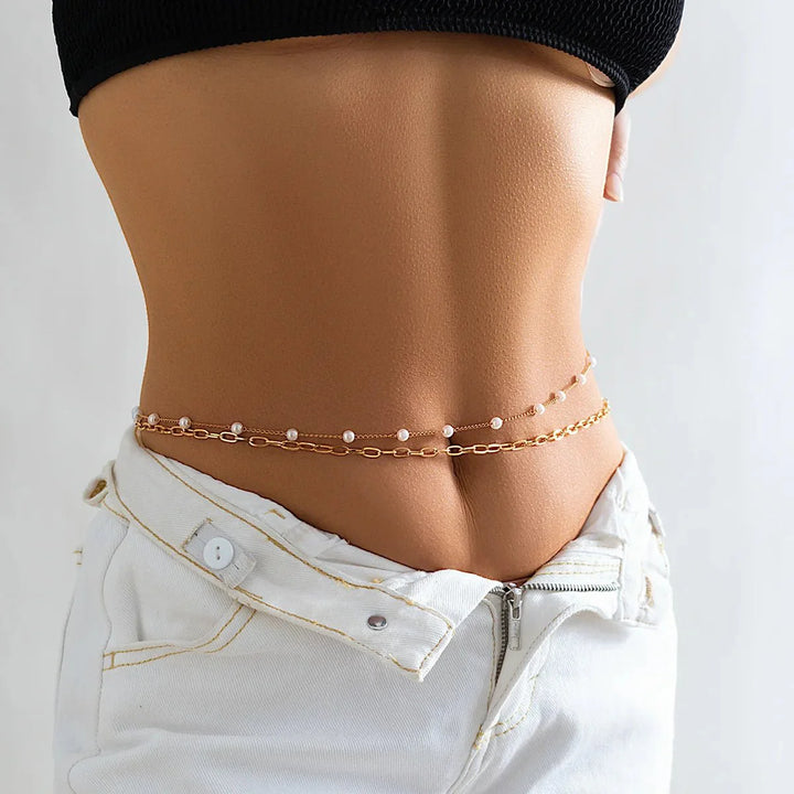 Pearl waist chain