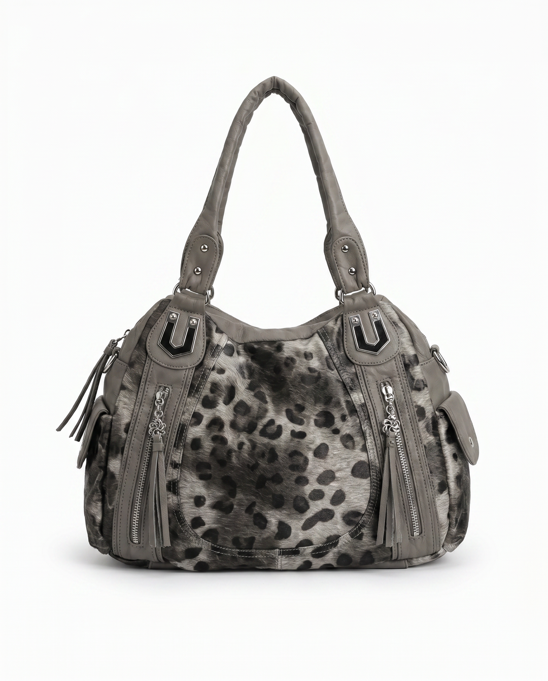 Leopard Tie-Dye Slouch Bag