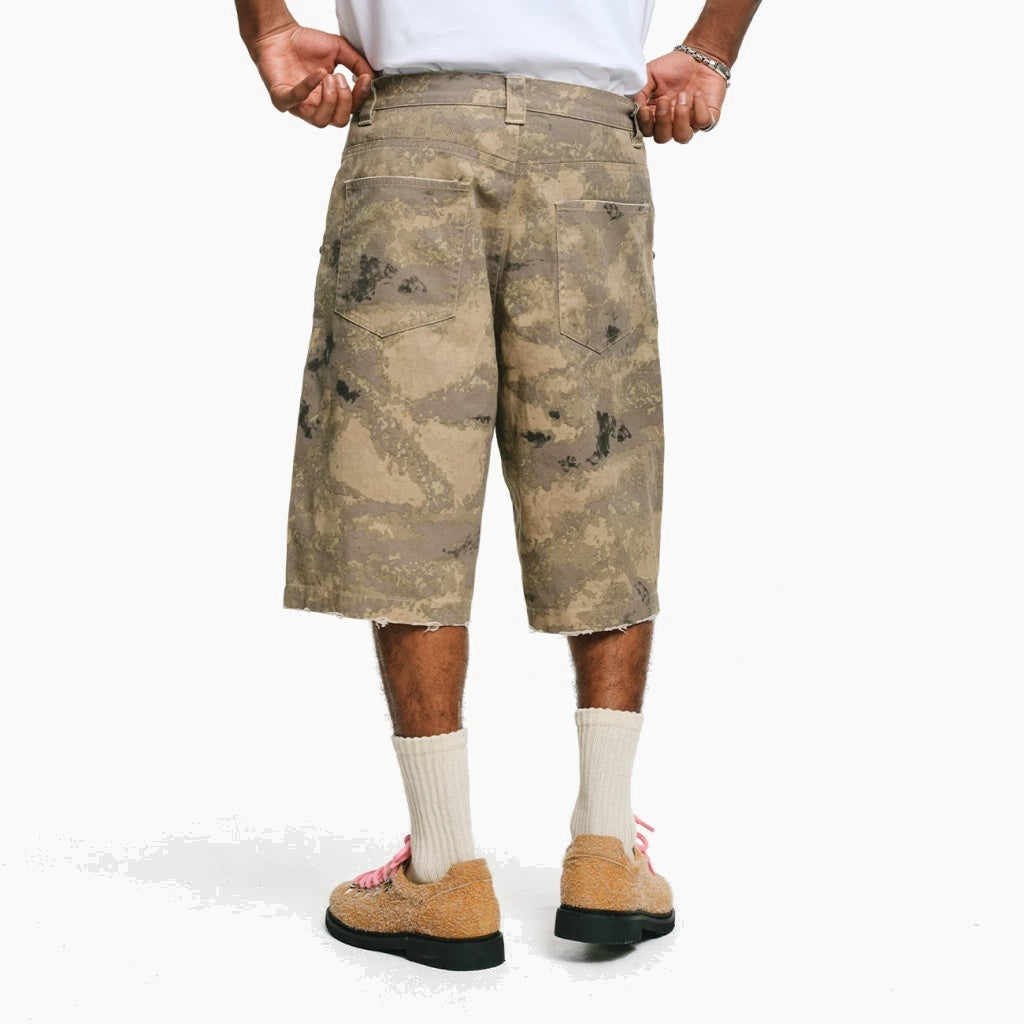 Camo Relaxed Fit Shorts - Desert Camo