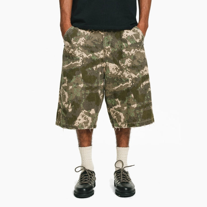 Camo Relaxed Fit Shorts - Forest Camo