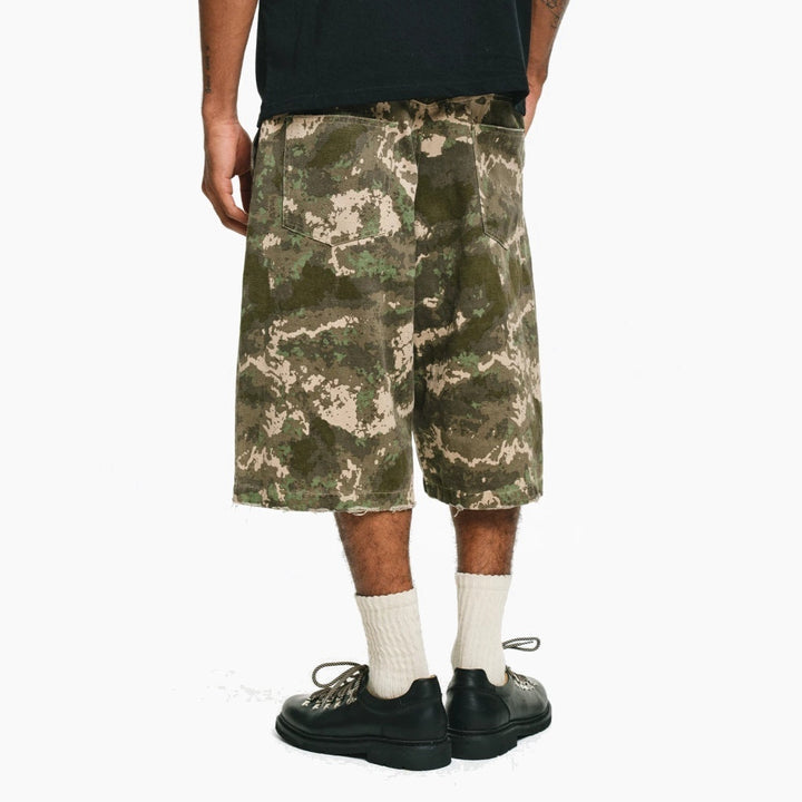 Camo Relaxed Fit Shorts - Forest Camo