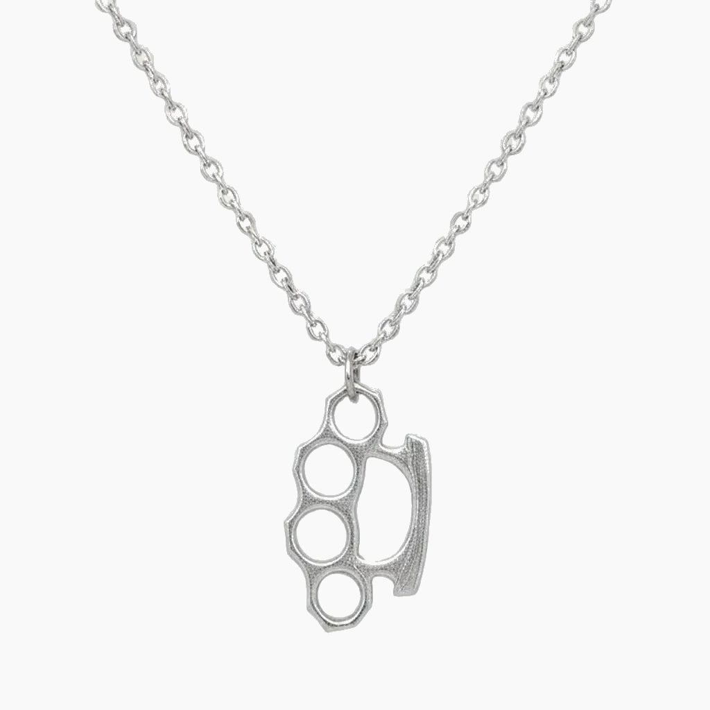 Brass Knuckles Necklace