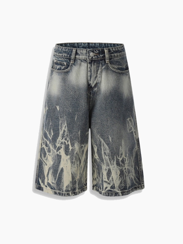 NEWGRMNTS Distressed Denim Jorts