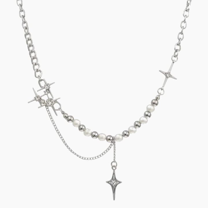 pearl and cross necklace
