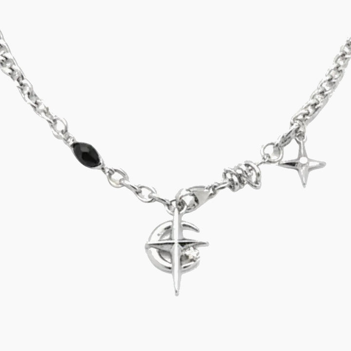 Moon and Star Necklace