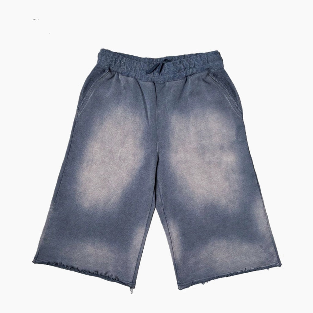Cropped Streetwear Casual Pants - Dark Blue