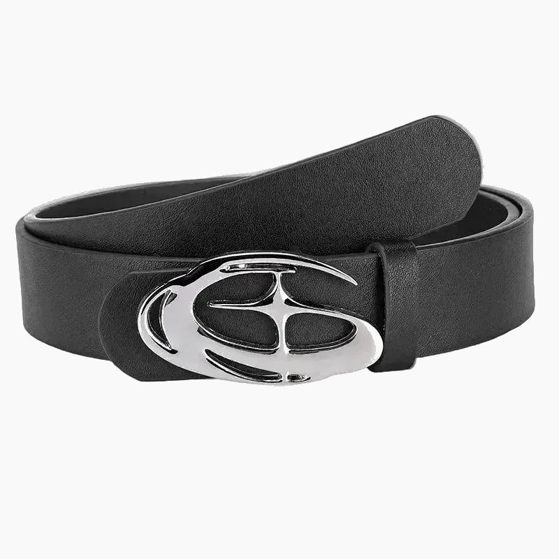 Y2K Star Graphic Belt