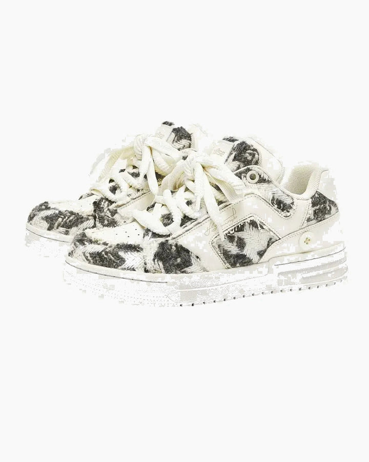 Puff Pattern Sneakers