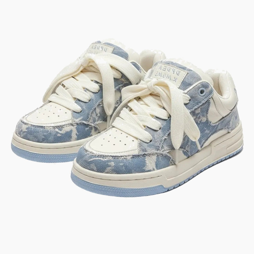 faded sneakers