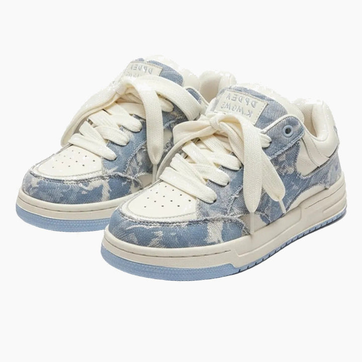 faded sneakers