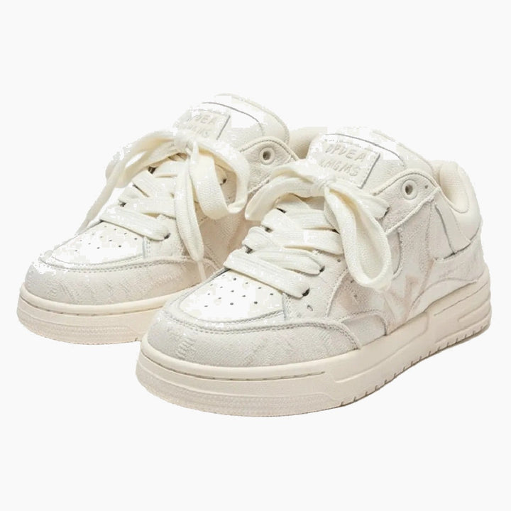 faded sneakers