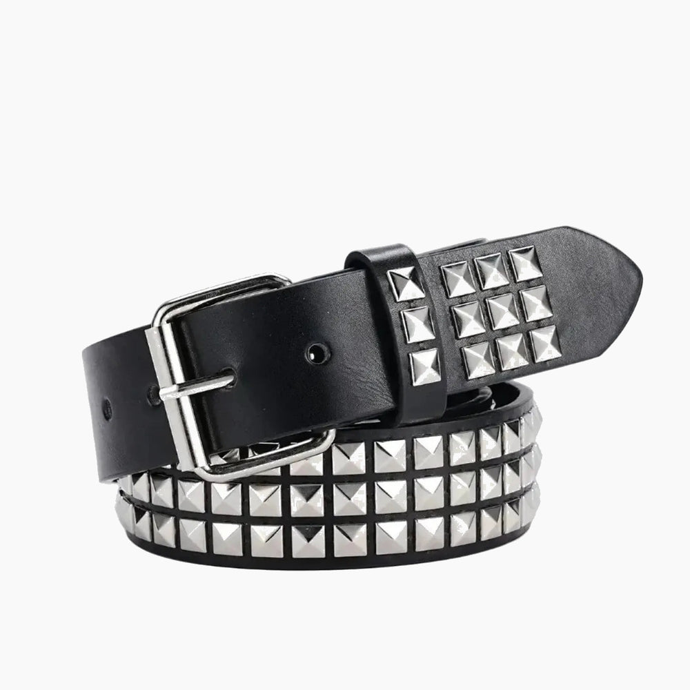Pyramid-studded belt