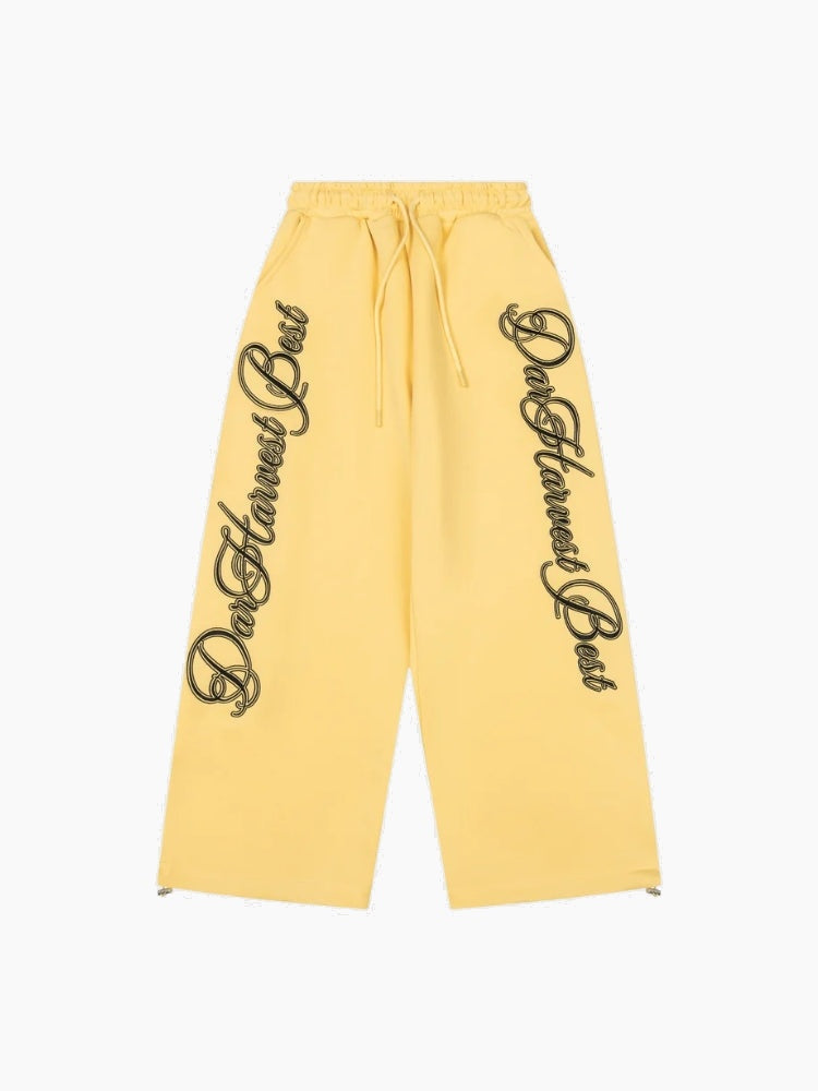 NEWGRMNTS Wide Leg Font Joggers