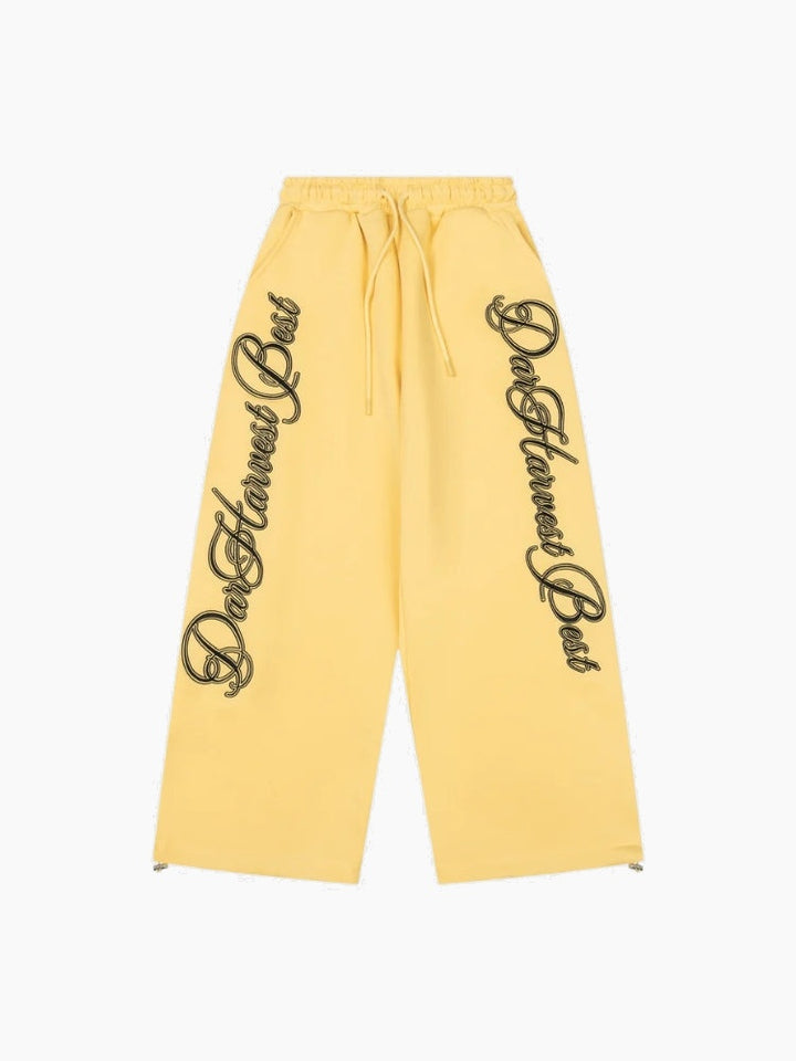 NEWGRMNTS Wide Leg Font Joggers