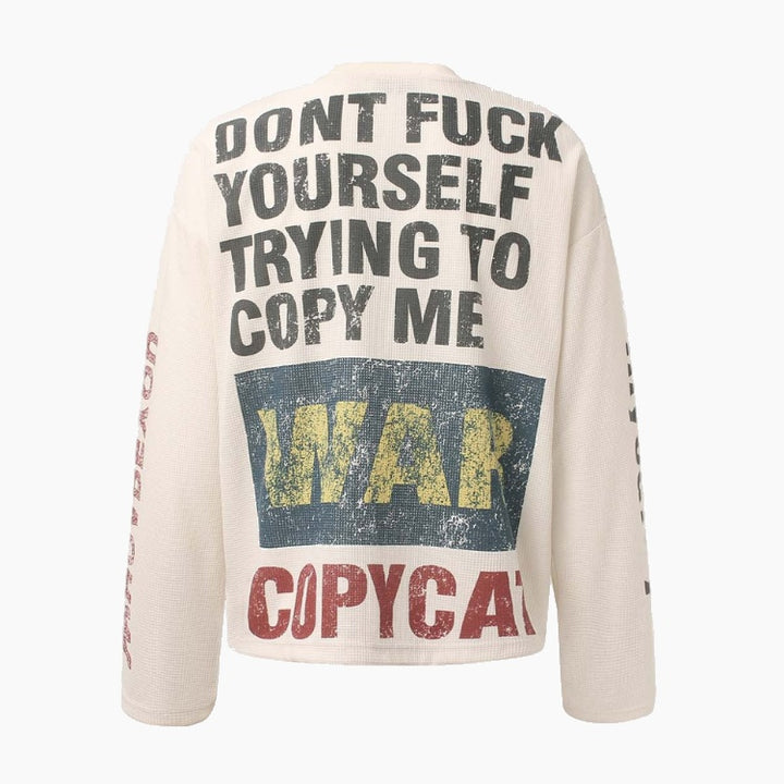 Knit Graphic Crewneck Sweatshirt