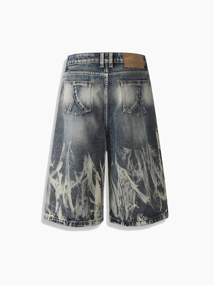 NEWGRMNTS Distressed Denim Jorts
