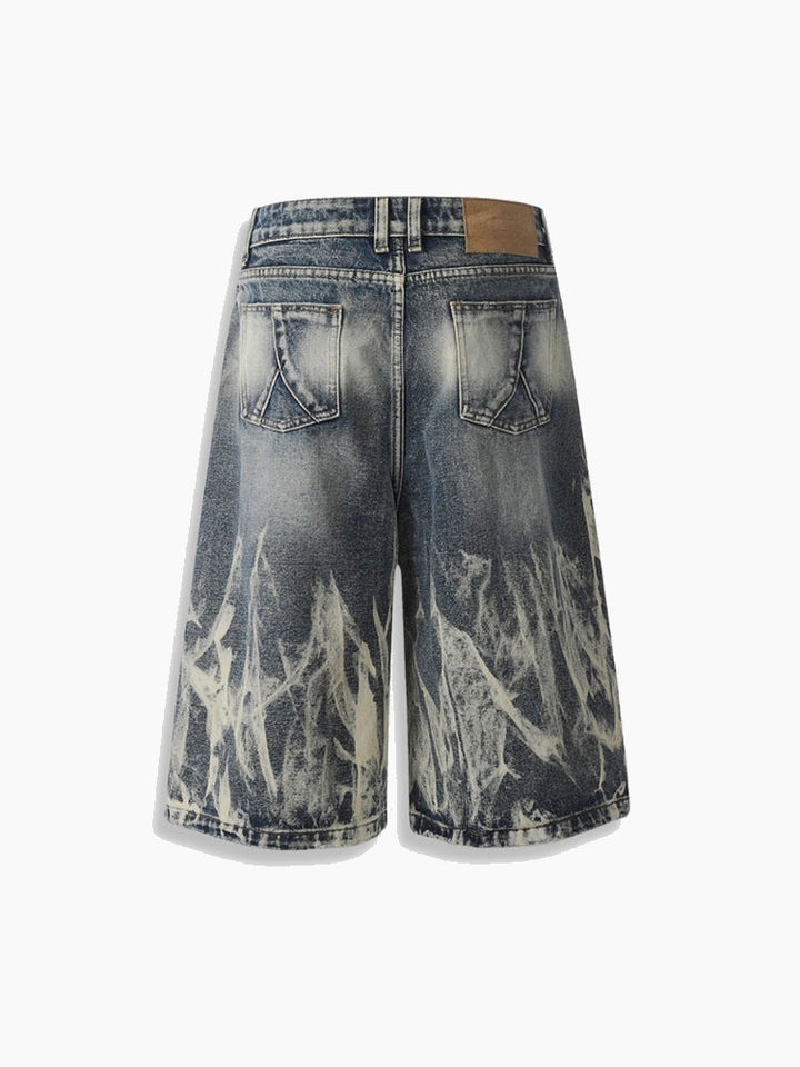 NEWGRMNTS Distressed Denim Jorts
