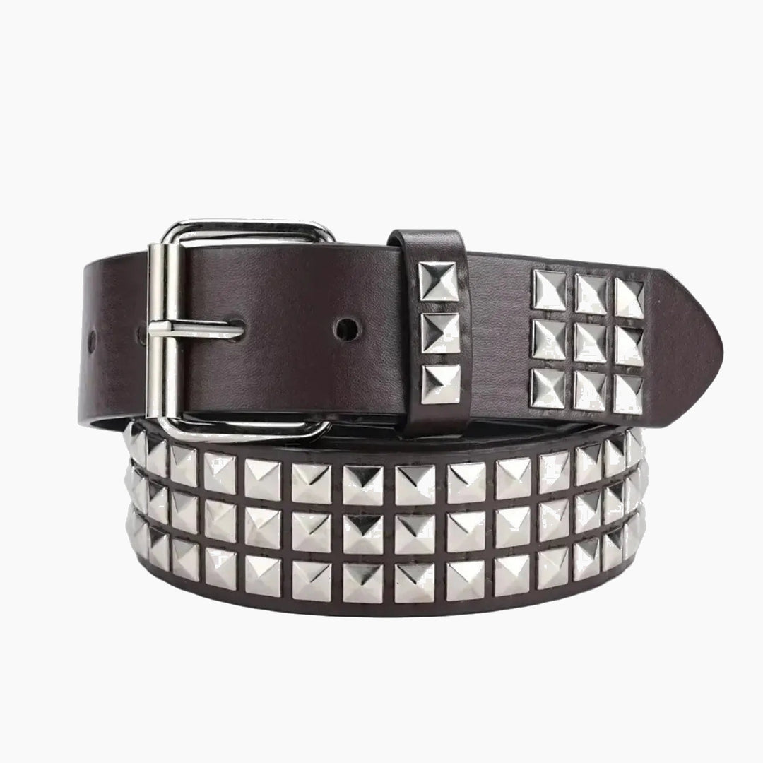Pyramid-studded belt