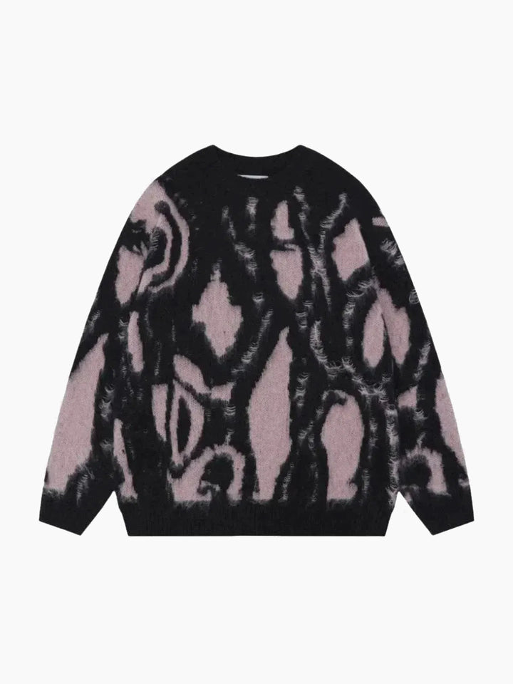 Eye Fabric Knitted Sweater