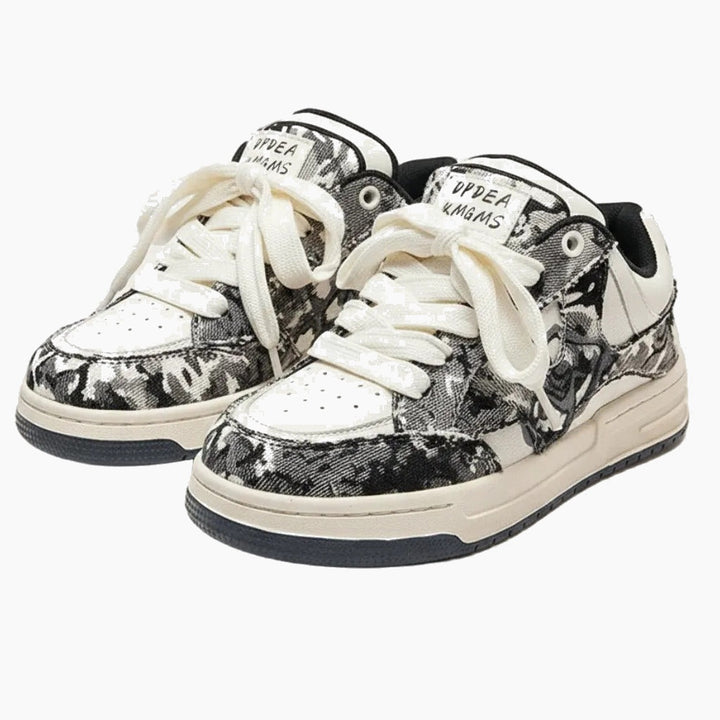 faded sneakers