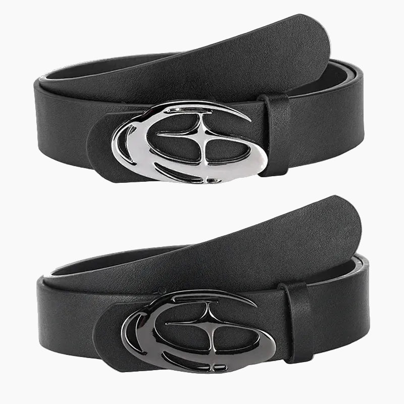 Y2K Star Graphic Belt