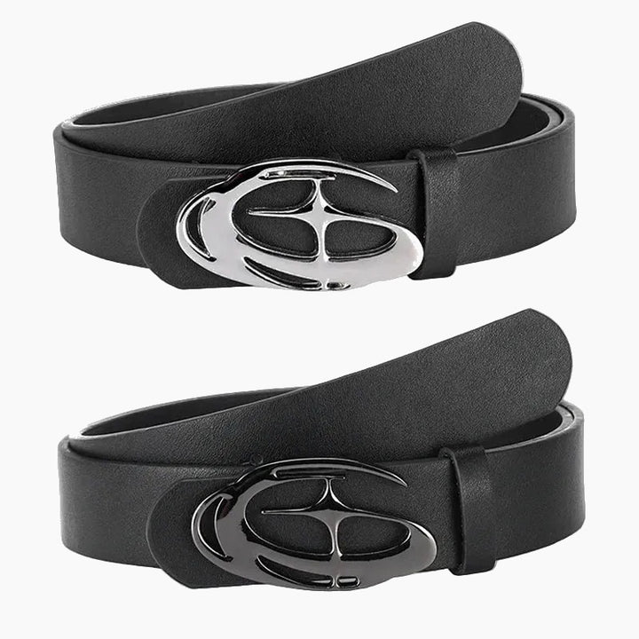 Y2K Star Graphic Belt