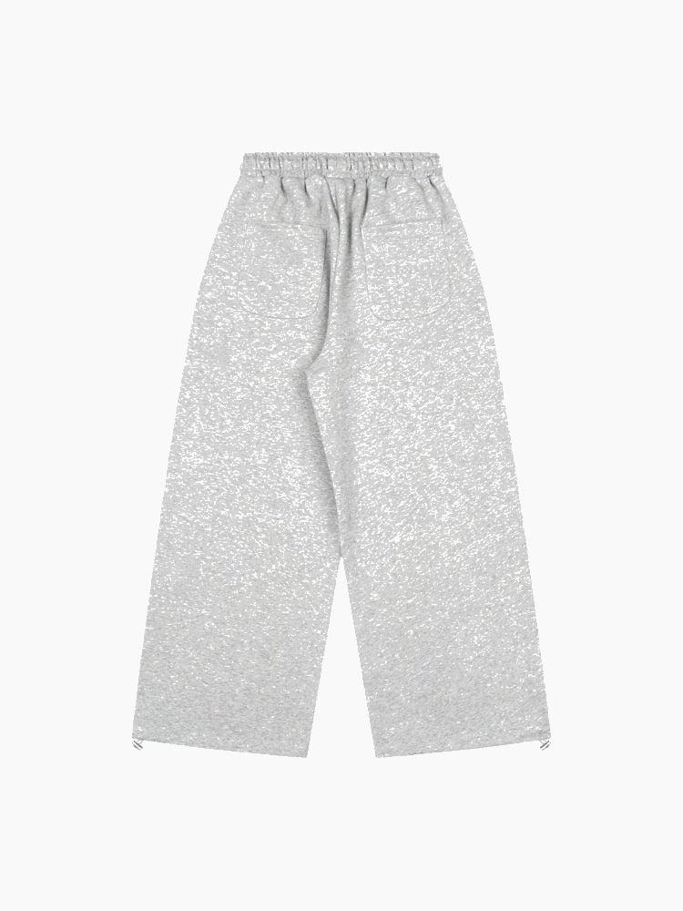 NEWGRMNTS Wide Leg Font Joggers