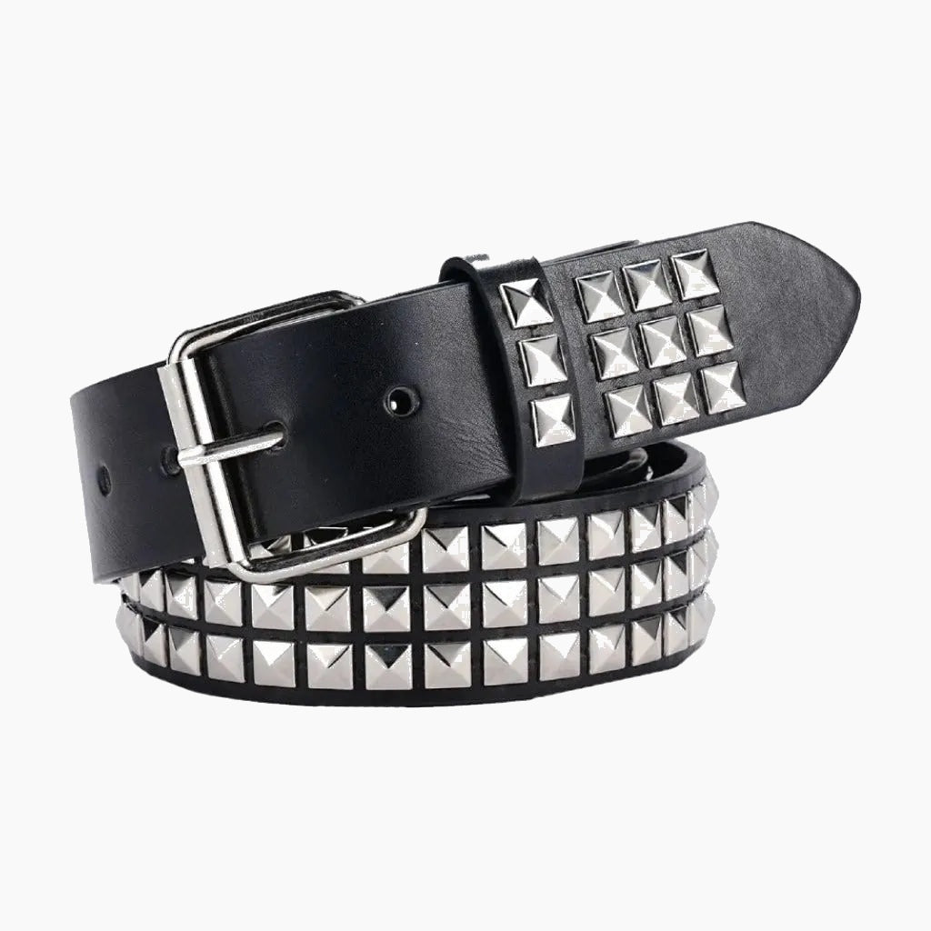 Pyramid-studded belt