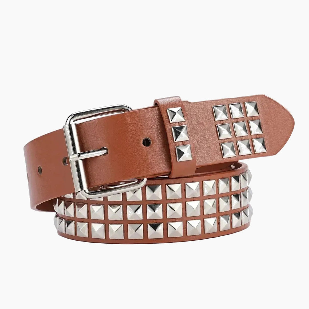 Pyramid-studded belt
