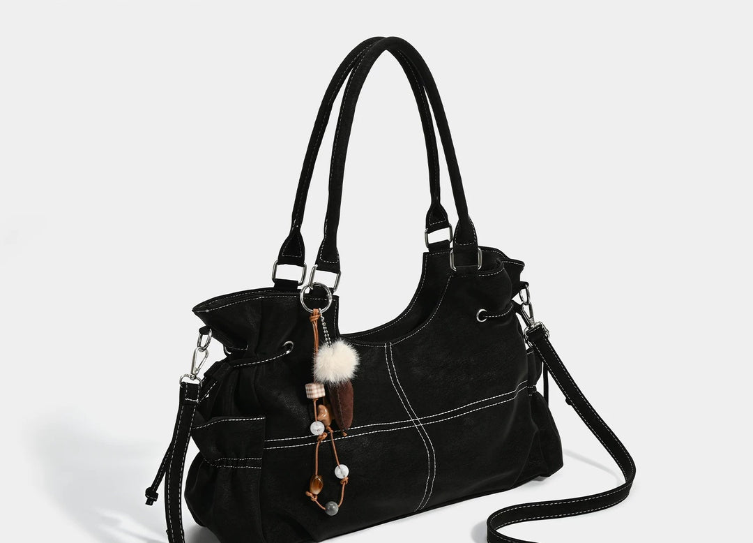 Vintage Grid Shoulder Bag