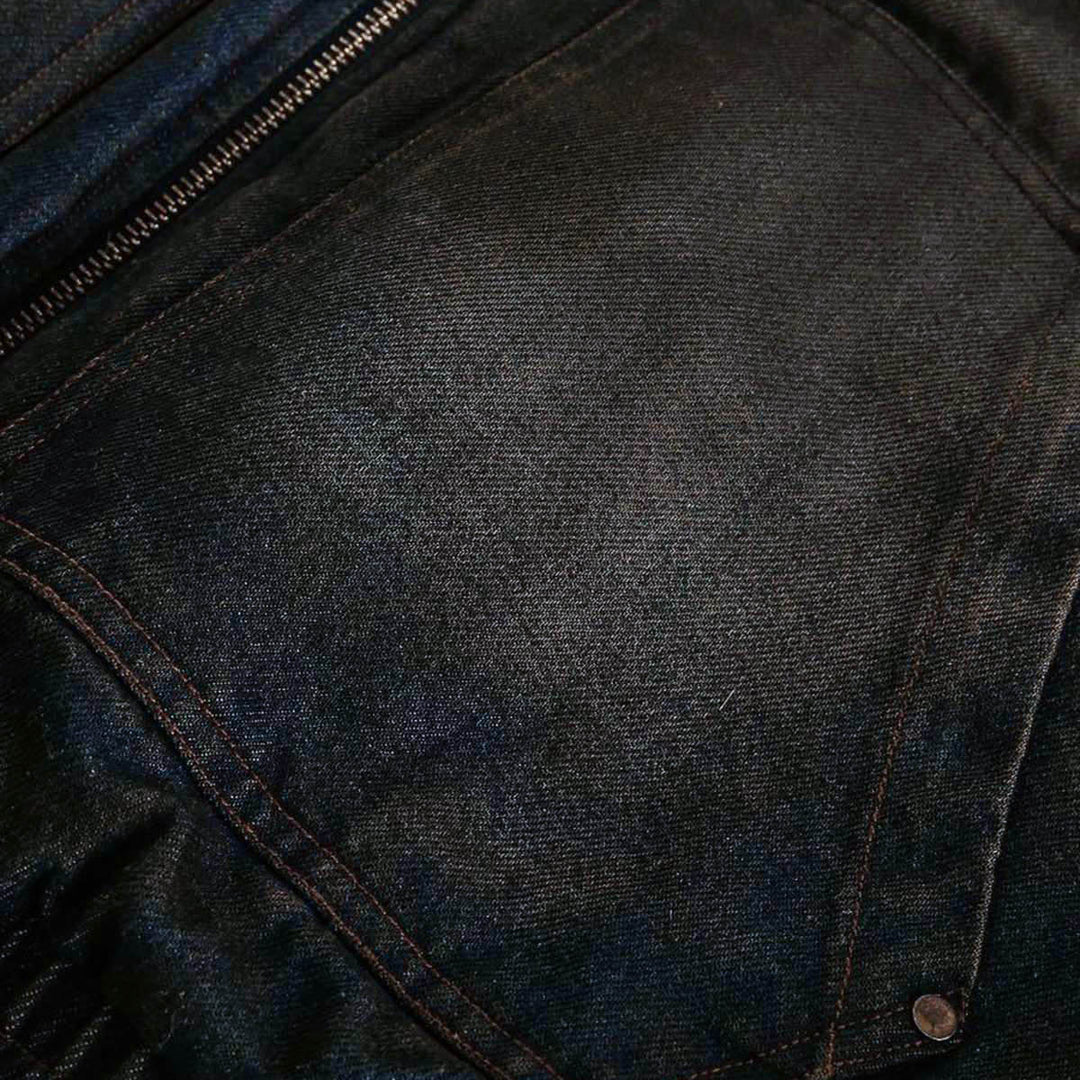 Cotton Washed Fur Hooded Jacket - 2265