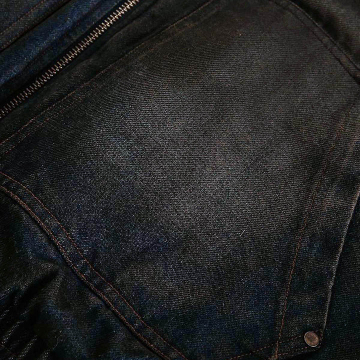 Cotton Washed Fur Hooded Jacket - 2265